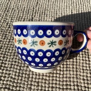 Polish Pottery Boleslawiec handmade soup cup/mug